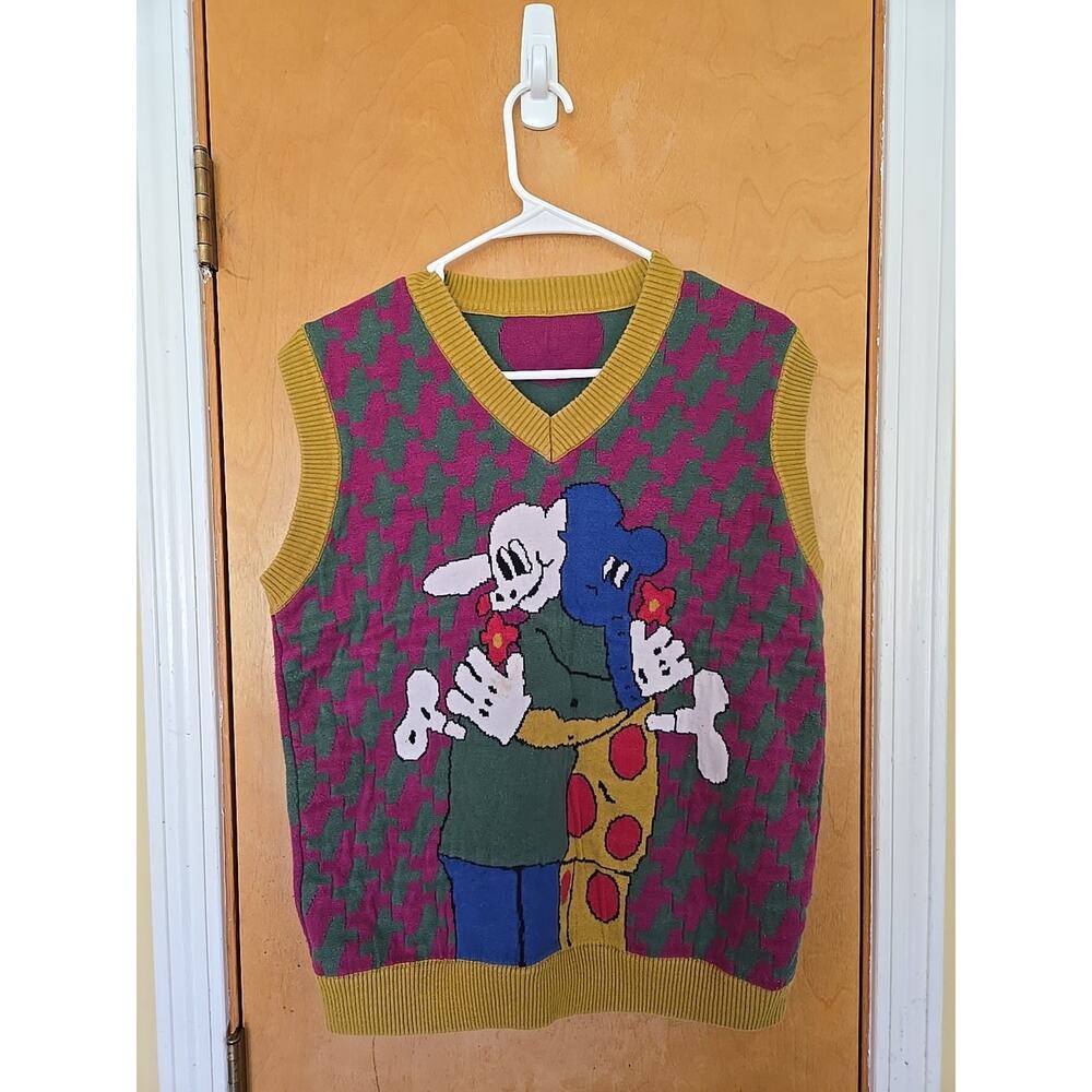 Kina & Tam Best Friends Vest 100% Cotton Vest Multicolored Size XL